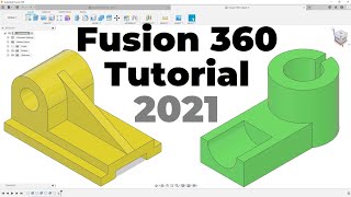 Fusion 360 Tutorial for Absolute Beginners 2021 [upl. by Cummine]