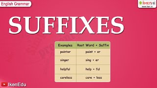 English Grammar  Learn About Suffixes  iken  ikenedu  ikenApp [upl. by Olly]