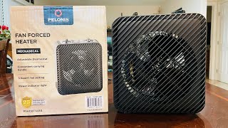 Unboxing Pelonis Fan Forced Heater amp Quick Test [upl. by Nodgnal]