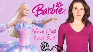 Barbies® Voice Cast Throughout The Years 20012021 [upl. by Oikim476]