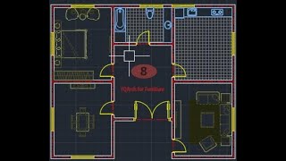 YQArch for Automatic furniture in Autocad  complete a project in7 munts lesson 8 [upl. by Maurizia]