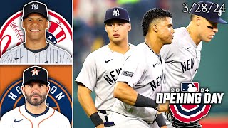 New York Yankees  Houston Astros  Opening Day Highlights  32824 [upl. by Nuhsyar]