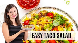 Healthy TACO SALAD RECIPE Easy In 20 Minutes [upl. by Kyle]