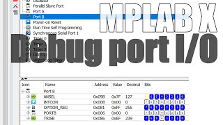 How to use MPLAB X IDE debugging IO view [upl. by Anaderol]