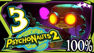 Psychonauts 2 Walkthrough Part 3 XB1 PS4 PC 100 [upl. by Aspasia]