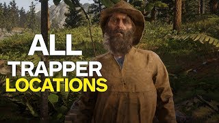 Red Dead 2 All Trapper Locations [upl. by Enirehtak486]