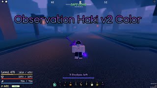 GPO Changing Observation Haki v2 Color  ROBLOX [upl. by Launcelot120]