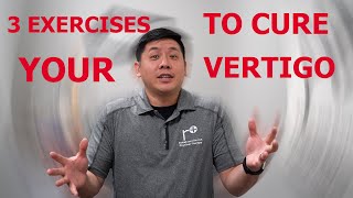 THREE Best Exercises To RELIEVE Your Vertigo  Physical Therapist Explains [upl. by Nalrah]