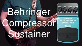 Behringer Compressor Sustainer CS400 Demo [upl. by Reffineg557]