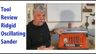 Ridgid Oscillating Belt amp Spindle Sander  woodworkweb [upl. by Lenka]