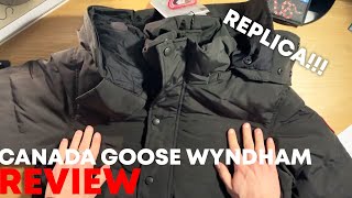 Canada Goose Wyndham Parka Black Replica  121 Reps [upl. by Gerda778]