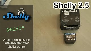 Shelly 25  dual channel wifi relay with roller shutter mode [upl. by Shelbi678]