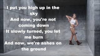 Miley Cyrus  Wrecking Ball Lyrics [upl. by Storfer657]