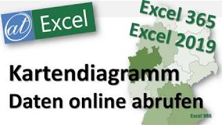 Kartendiagramm und Datentyp Geografie  Power Query  Bundesländer  Excel [upl. by Domini]