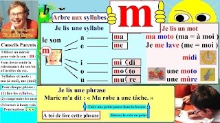 Apprentissage de la lecture Maternelle CP en Français  Alphabet  M m 11 [upl. by Che823]