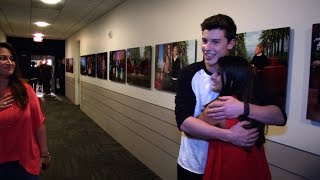 Shawn Mendes Surprises a Fan Backstage [upl. by Haggar963]