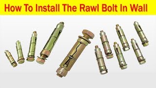 How To Install The Rawl Bolt In Wall [upl. by Aicelaf303]