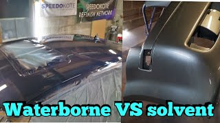 Waterborne VS solvent paint [upl. by Rehpotsirahc]