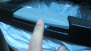 fixing a broken touchlid sterilite wastebasket lid button [upl. by Ybocaj]