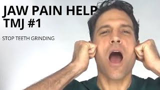 TMJ Exercises 1  Jaw Pain Help  Teeth Grinding [upl. by Bjork]