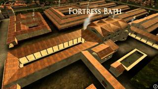 Animation of ancient Roman Fort in Caerleon Wales [upl. by Anor430]