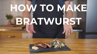 How To Make Bratwurst Sausages  StepByStep Guide [upl. by Richara]