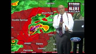 April 27 2011 Historic Tornado Outbreak  ABC 3340 Live Coverage 245pm1130pm [upl. by Olnay]