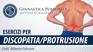 Esercizi per PROTUSIONE e DISCOPATIA  Ginnastica Posturale® [upl. by Powder]