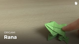 Hacer una rana de papel  Origami [upl. by Ytissac]