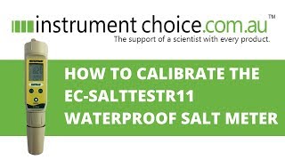 How to Calibrate the ECSaltTestr11 Waterproof Salt Meter [upl. by Kasevich]