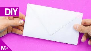 ► Como hacer un SOBRE CARTA de Papel en 5 MINUTOS 💌 [upl. by Hilel63]