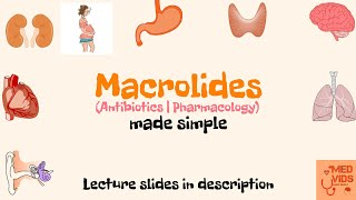 Macrolides  Antibiotics  Pharmacology  Med Vids made simple [upl. by Brittnee244]