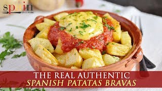 Authentic Spanish Patatas Bravas Recipe [upl. by Tj692]