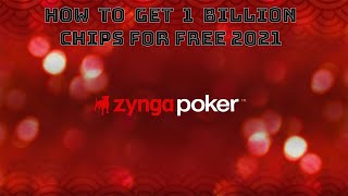 Zynga Poker How To Get One Billion Chips For Free 2025 Quick Guide [upl. by Horbal]