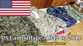 US Camouflage 1942 to 2018  Collectors amp History Corner [upl. by Aeniah]