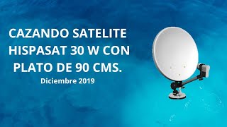 SATELITE HISPASAT 30W CON PLATO DE 90 cms [upl. by Oberstone]