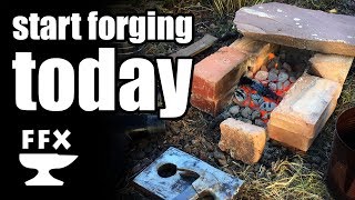 Start forging TODAY in your own backyard  no special tools required [upl. by Cirdnek]