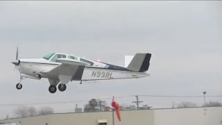 GREAT SOUND Beechcraft V35B Bonanza Takeoff  Mettetal Airport [upl. by Thirion]