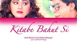 Kitabe Bahut Si  Baazigar full song with lyrics in hindi english and romanised [upl. by Namref]