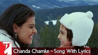 Lyrical  Chanda Chamke Song with Lyrics  Fanaa  Aamir Khan  Kajol  JatinLalit  Prasoon Joshi [upl. by Ennayram]