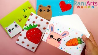 Cómo hacer SOBRES para tus cartas SIN PEGAMENTO Fácil  DIY  Easy ENVELOPES [upl. by Lechar104]