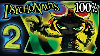 Psychonauts Walkthrough Part 2 PS4 XBOX PC 100 [upl. by Aciras]