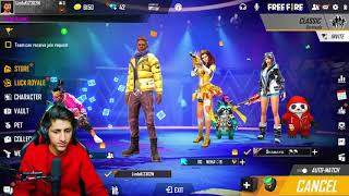 Pro Girl Call Me Noob 😡आजा 1 vs 3 में🔥 Best Clash Squad Match Free Fire  Garena Free Fire [upl. by Nabroc]