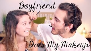 Boyfriend Does My Makeup  Zoella [upl. by Desdee534]