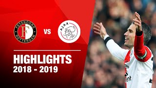 62  Highlights Feyenoord  Ajax  Eredivisie 20182019 [upl. by Pangaro]