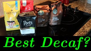 Comparing Grocery Store Decaf Coffees  What is Good [upl. by Amhser837]