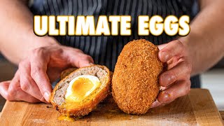 The Perfect Egg Recipe Scotch Eggs 3 Ways [upl. by Drarig268]