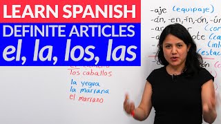 Choose the correct gender in Spanish el amp la  ALL you need to know about articles in Spanish [upl. by Ardys]