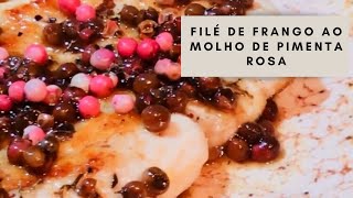 FILÃ‰ DE FRANGO AO MOLHO DE PIMENTA ROSA ACOMPANHADO DE UM ARROZ TEMPERADO [upl. by Rheims141]