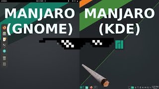 Manjaro Gnome vs Manjaro KDE [upl. by Hairu649]